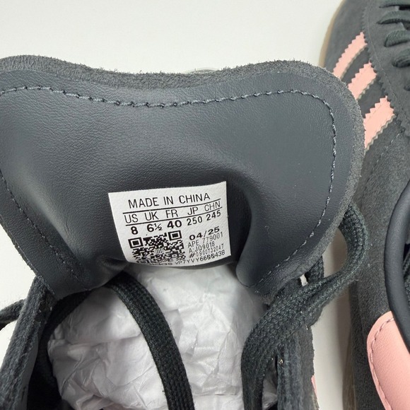 Adidas Stadt Womens Casual Sneakers Size 8 Carbon/Blush Pink/Gum Sole JQ9018-NWT - Picture 6 of 9